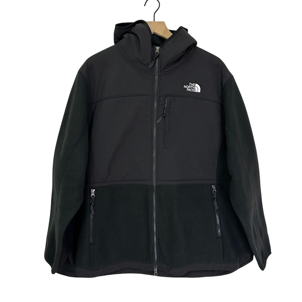 The North Face Denali 2 Fleece Jacket Womens 3X Black Hooded Polartec Gorpcore